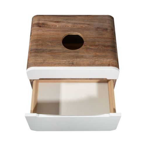 Тумба под раковину Runo Ницца 00-00002124 60х50 подвесная цвет коричневый - фото 3