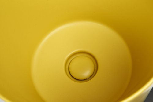 Раковина из сантехнического фарфора Galassia Core 7305OC 40х40 напольная цвет желтый - фото 5