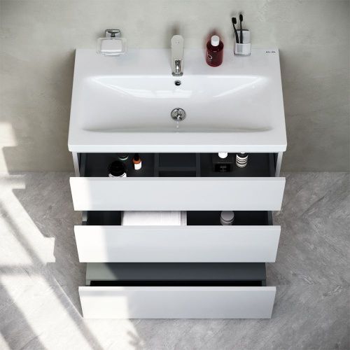 Тумба под раковину Am.Pm Gem S M91FSX0752WG 80х40 напольная цвет белый - фото 3