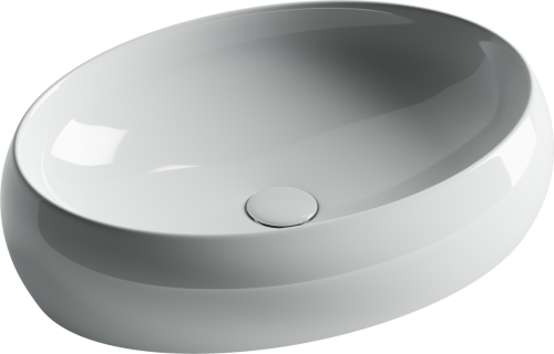 Раковина из сантехнического фарфора Ceramica Nova ELEMENT CN5033 60х40 накладная цвет белый без отверстий под смеситель - фото 2