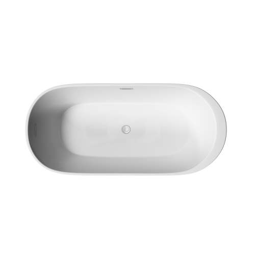 Ванна акриловая Sancos Fiori FB04 170х80 отдельностоящая овальная с каркасом - фото 3