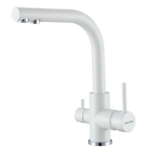 Смеситель для кухни Paulmark ESSEN Es213011-WH на мойку белый