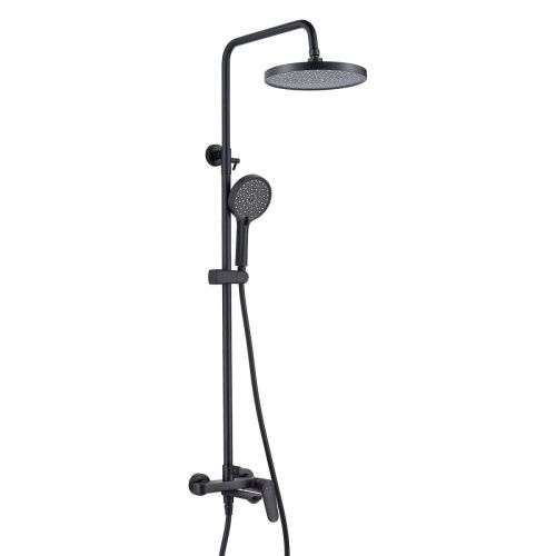 Душевая стойка Shevanik S4336H настенная цвет черный - фото 2