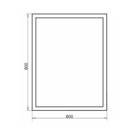 Зеркало с подсветкой Comforty 00-00005262CF 60х80