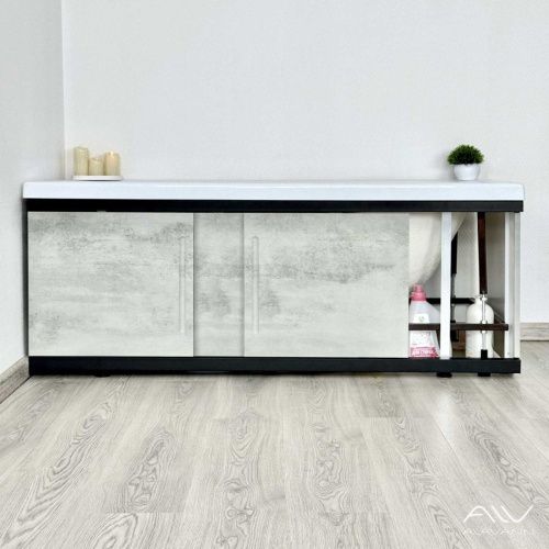 Экран под ванну Alavann Alt 170 см ALV1203003 фронтальный МДФ раздвижной серый - фото 2