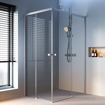 Душевой уголок Am.Pm X-Joy W94G-403-12090-MТ 120х90 стекло прозрачное профиль хром без поддона