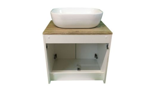 Тумба с раковиной Sintesi STL.W7024_SIN-LVB-APP-403 60х60 подвесная цвет коричневый - фото 2