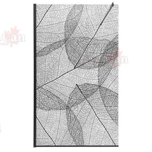 Душевая перегородка AvaCan MB100MT 110х200 стекло с рисунком профиль черный - фото 4