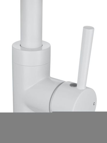 Смеситель для кухни Wonzon & Woghand WW-A21102-MW на мойку белый - фото 4