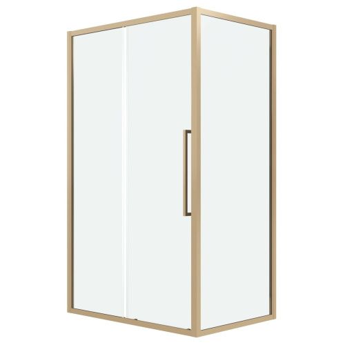 Душевая перегородка Grossman Cosmo 200.K33.02.70.32.00 70х195 стекло прозрачное профиль золото - фото 2