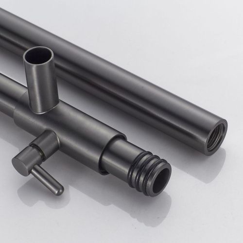 Душевая стойка Shevanik S8936T настенная цвет оружейная сталь - фото 5