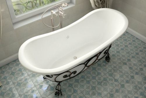 Ванна из литьевго мрамора Эстет Бостон ФР-00014525 180х75 отдельностоящая овальная - фото 4