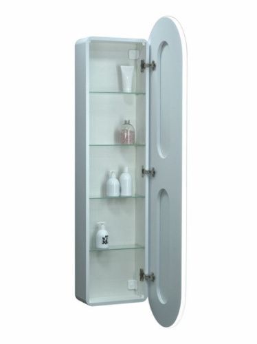 Зеркало-шкаф Continent Elmage White МВК046 50х160 подвесной цвет белый - фото 5