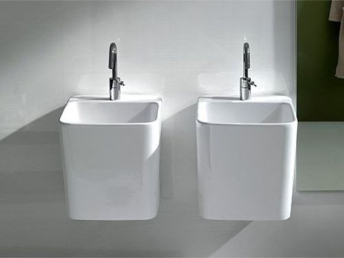 Раковина из сантехнического фаянса Hatria G-FULL YXJG01 50х40 подвесная цвет белый - фото 2