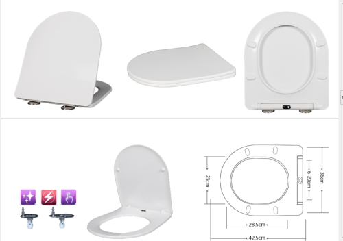 Сет унитаз CR25200+Система инсталляции для унитаза, GROHE Rapid SL, комплект 3 в 1, монтажная высота 1.13 м, (38772001) - фото 4