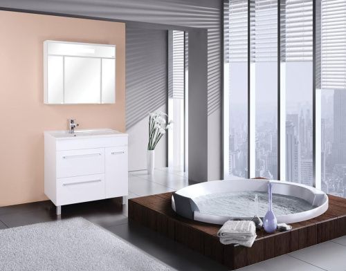 Зеркало-шкаф Onika Сигма 209014 90х70 подвесной цвет белый - фото 2