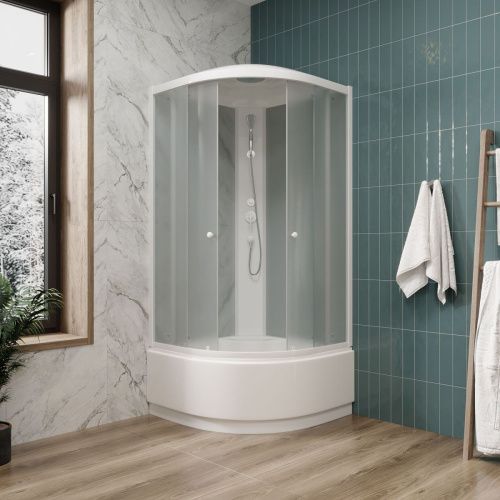 Душевая кабина Parly Effect EF821 80х80 четверть круга с крышей ориентация универсальная - фото 2