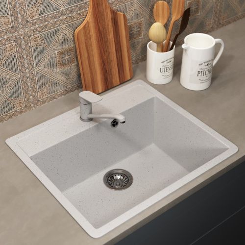 Кухонная мойка Uperwood ECON UPD-104 4010202100 55х50 цвет белый поверхность матовая - фото 2