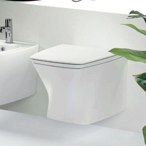 Чаша унитаза подвесная Azzurra Hera HEVKSPE00000BI цвет белый без сиденья безободковая душевой смыв