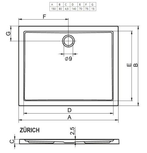 Ванна акриловая Riho Rethink B105001105 170х75 пристенная прямоугольная - фото 2