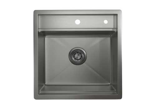 Кухонная мойка Granula Kitchen Space 5051, СТАЛЬ МАТОВАЯ 50х50 цвет нержавеющая сталь поверхность матовая - фото 3