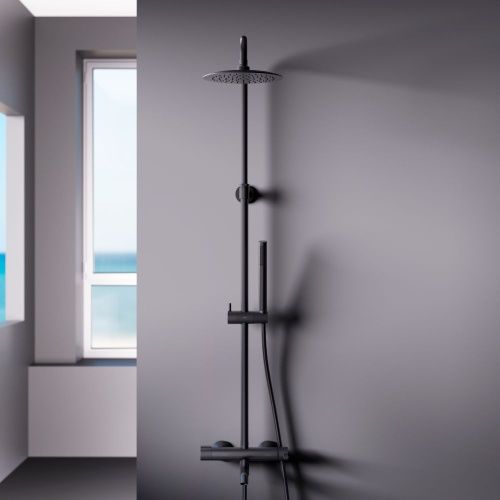 Душевая стойка Damixa Scandinavian Pure 936740300 настенная цвет черный - фото 4