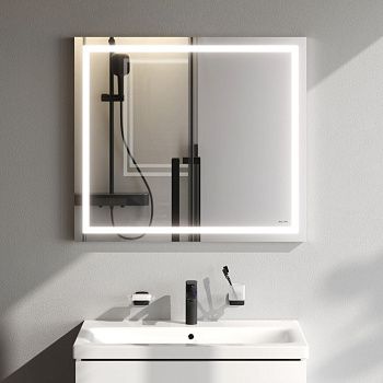 Зеркало с подсветкой Am.Pm Gem M91AMOX0801WG 80х70 подвесное