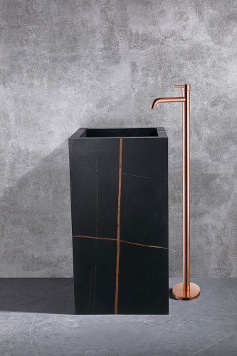 Смеситель Abber Wasser Kreis AF8140RG напольный розовое золото - фото 2