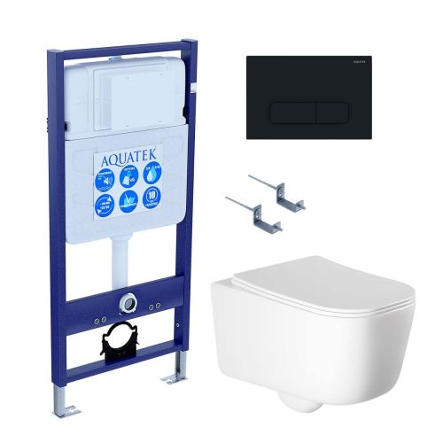 Сет унитаз + инсталляция Aquatek SET AQUATEK ЛУГАНО-015 4в1