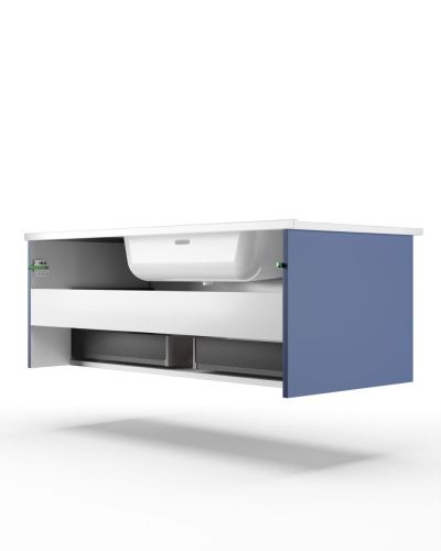 Тумба под раковину La Fenice Terra FNC-01-TER-BG-100 100х50 подвесная цвет синий - фото 2