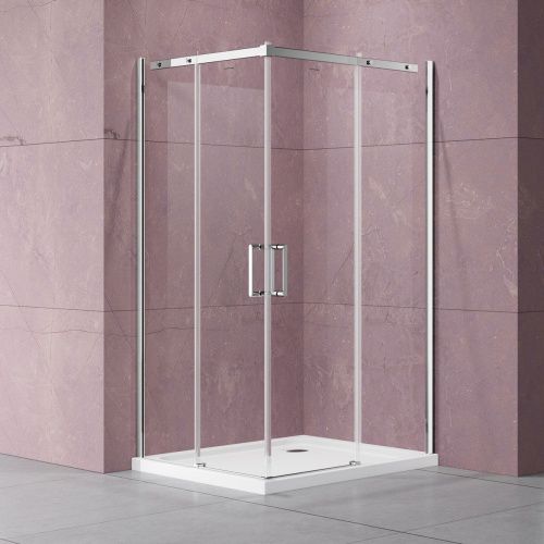 Душевой уголок Vincea Dice VSS-4D100CL 100х100 стекло прозрачное профиль хром без поддона