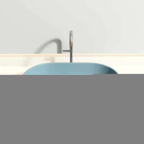 Раковина из сантехнического фарфора Ceramica Nova ELEMENT CN6048MLG 60х40 накладная цвет зеленый без отверстий под смеситель - фото 3