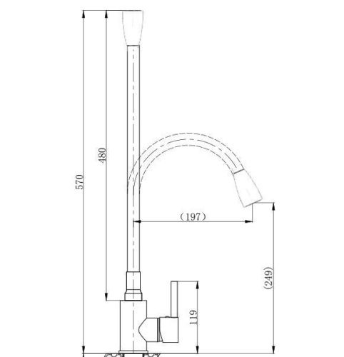 Смеситель для кухни BOCH MANN MIA B BM10421 на мойку черный - фото 3