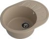Кухонная мойка Granfest Rondo R-580L песочный 60х45 цвет бежевый поверхность матовая