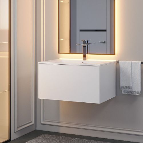 Тумба с раковиной Uperwood Parma Premium 39330205460 70х50 цвет белый - фото 3