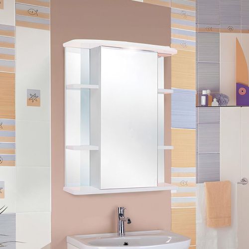 Зеркало-шкаф Onika Глория 205504 60х70 подвесной цвет белый - фото 2