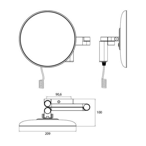 Косметическое зеркало Emco Kosmetikspiegel 1095 133 40 - фото 2