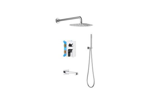 Душевая система Aquatek ОБЕРОН AQ1273CR встраиваемая в стену цвет хром - фото 2