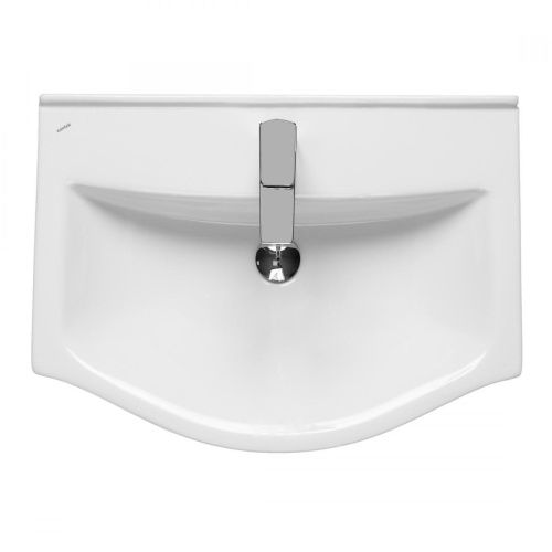 Раковина керамическая Onika Беверли 1WH302501 70х50 накладная цвет белый 1 отверстие под смеситель - фото 3