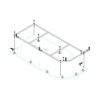 Каркас для ванны Cezares METAURO CORNER-MF