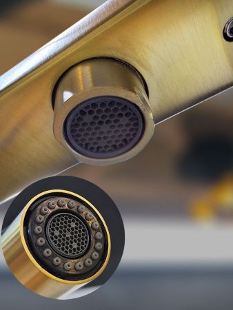 Смеситель для кухни AltroBagno Flusso AltroBagnoFlusso050202BG на мойку золото