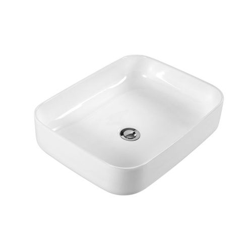 Раковина из сантехнического фарфора Aquatek ВЕГА AQ5515-00 50х40 накладная цвет белый без отверстий под смеситель - фото 2