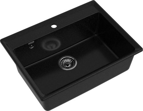 Кухонная мойка Granfest Level LV-660 черный 65х50 цвет черный поверхность матовая - фото 2