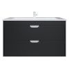 Тумба под раковину Uperwood Modul 2930205155 100х40 подвесная цвет черный
