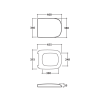 Крышка сиденье для унитаза Globo Genesis GEA20BI bi/cr