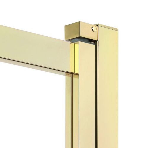 Душевая шторка на ванну New Trendy Sensi P-0101 85х150 стекло прозрачное профиль золото ориентация универсальная - фото 4