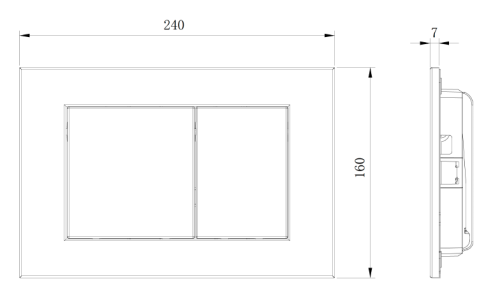 Клавиша смыва механическая Boheme 650/2-NB цвет никель - фото 2