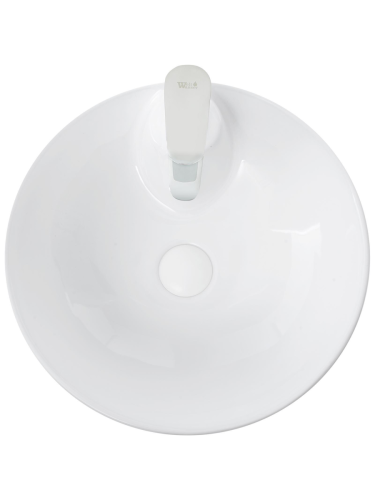 Раковина из сантехнического фаянса WeltWasser WW SK 10000005493 40 см напольная цвет белый 1 отверстие под смеситель - фото 4