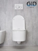 Унитаз подвесной Gid Concavo 62233Y белый с сиденьем микролифт безободковый смыв торнадо