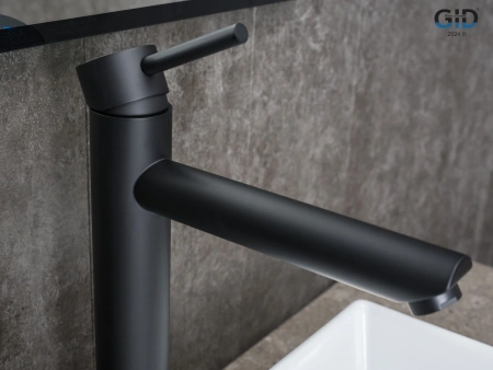 Смеситель для раковины Gid Cascada SS080BMD на столешницу черный
